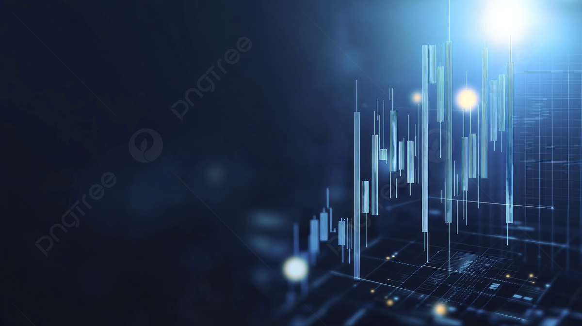 Financial charts background